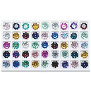 Plum blossom mid-hole hand-sewn diamond clothing, <b>wedding</b> gowns, evening gowns, applied-diamond crystal flat buckle <b>accessories</b> - Product Image 2