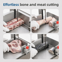 Scie à os et viande commerciale 1,1-2,2 kW en acier inoxydable pour boucherie et usine de transformation de la viande