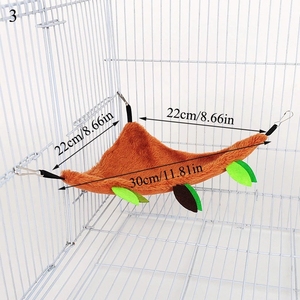 Groothandel Schattige Pluche Katoenen Hamster Hangmat Voor Ratten Knaagdier Kleine Dier Cavia Fret Dubbellaags Nesten