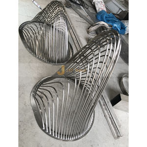 Grandes sculptures d'art modernes et abstraites en acier inoxydable pour hôtel - Product Image 6