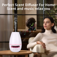Humidificateur électrique d'huile essentielle de brume fraîche ultrasonique de luxe de 120ml 7 lumières de couleur et diffuseur de parfum d'aromathérapie de haut-parleur