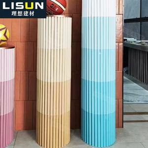 Barra de azulejo de cerámica para dedo crema de 25*300mm, azulejo de porcelana estriado curvo frontal hecho a mano, Pub, metro, vestíbulo, decoración de paredes - Product Image 4