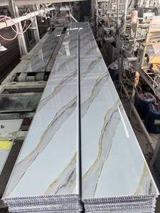 Pannello in PVC Effetto Marmo Bianco Cinese Impermeabile <span class=keywords><strong>a</strong></span> Prezzo Conveniente per Decorazione di Soffitti e Pareti - Product Image 4