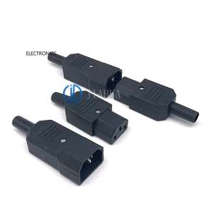 AC Ổ cắm điện AC nam và nữ cắm <span class=keywords><strong>c13c14</strong></span> hàn miễn phí lắp ráp điện Scooter Nồi cơm điện sạc Ổ cắm - Product Image 1