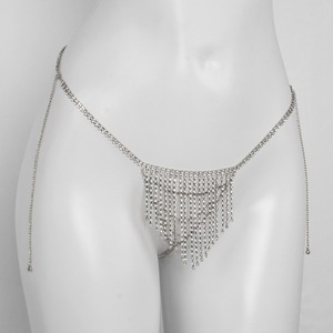 Bohemian Diamond Tassel Sexy <strong>Waist</strong> Chain Thong Rhinestone Chain Nightclub European and American Body Chain <strong>Underwear</strong> Accessories - Product Image 4