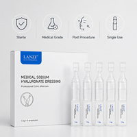 Sérum Ampoule Acide Hyaluronique Formule Sûre Monodose Apaise Brûlures et Coups de Soleil Antioxydant Minimise les Pores Atténue les Taches Foncées Visage et Corps