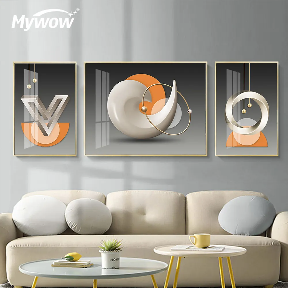MyWow गर्म बिक्री कलाकृति पेंटिंग आधुनिक 3d दीवार कला पेंटिंग तेल चित्रकला