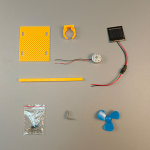 Mini ventilador solar, modelo de juguete científico, Kit educativo para niños, experimento de bricolaje de plástico, forma geométrica, Control Manual, 4-6 años - Product Image 2