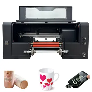 Silver Gold Foiling Label Printer A3 Uv Dtf Printer With Laminator Roll To Roll Uv Dtf Printer Cup Wrap Transfers