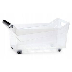 Chariot de rangement transparent 38x17,7x18 cm - Product Image 1