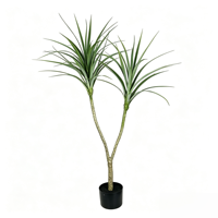 Arbre artificiel de Dracaena en gros pour usine, grand modèle réaliste, idéal pour la décoration de hall de villa, taille personnalisable disponible