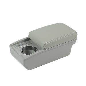 Vtear กล่อง ABS มีสไตล์สำหรับมิตซูบิชิ <span class=keywords><strong>attrage</strong></span> หนัง2015 2018ด้านหน้า USB ที่วางถ้วยที่พักแขนภายในรถยนต์ - Product Image 3