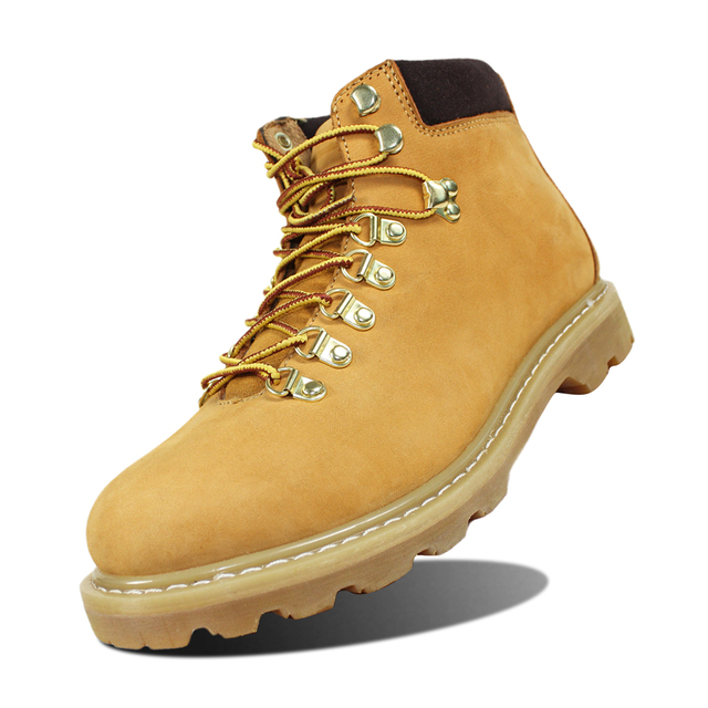 Cow Nubuck Leather Anti slip Industrial Goodyear Safety Shoes Goodyear Welt Work Boot for  Men Worker Work