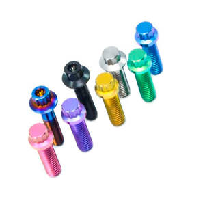 BRT Precio de fábrica M7x32mm M8x25mm GRADO 5 <span class=keywords><strong>Tornillos</strong></span> de perno de llanta dividida de titanio <span class=keywords><strong>para</strong></span> rueda <span class=keywords><strong>BBS</strong></span> RS - Product Image 2