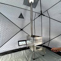 Tenda Sauna Lipat Outdoor untuk 3-4 Orang, untuk Sauna Rumah & Berkemah, Kain Oxford Tahan Lama, Fungsi Uap Basah, untuk Dijual