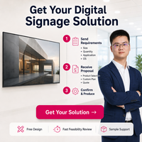 Layar Iklan Digital LCD HD Indoor 32-inci untuk Lift, Bisnis, dan Bandara, Kustomisasi OEM, Gratis 1 Tahun Garansi