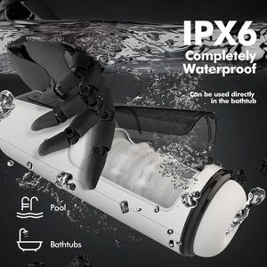 Реалистичная с 3D рукавом автоматический Карманный киска для мужчин, пенис, вибрационная походка, Электрический толкающий Мужской мастурбатор, чашка для мужчин - Product Image 6