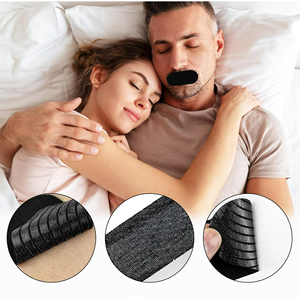 Cinta bucal de seda de bambú con logo personalizado para dormir sin drogas, para un mejor sueño y antirronquidos - Product Image 1