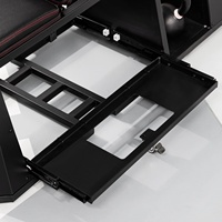 Banc de musculation pliable Snode 4-en-1 en acier allié durable avec compartiment intégré pour haltères, idéal pour l'entraînement à domicile