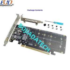 4 * M.2 키-M NVMe SSD 변환기 어댑터 PCI 익스프레스 4.0 16X 확장 라이저 카드 마더보드 지원 PCI-E X16 분기 - Product Image 6