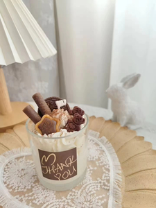 Diy Ice Cream Style Best Luxury Fruits Shape Scented Candle Ice Cream Cone Dessert Handmade Soy Wax Candle with Glass Jar - Product Image 2