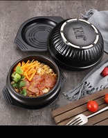 Bol en pierre coréen avec plateau, pot en céramique de qualité supérieure pour Bibimbap, soupe coréenne Bibimbap