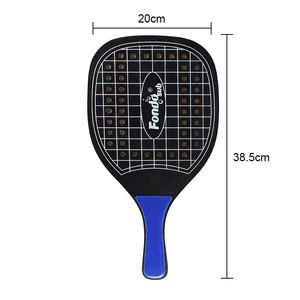 Nouveau design de balles de plage en bois MDF de qualité supérieure, ensemble de 2 balles, jeu de plein air, raquettes de tennis - Product Image 2