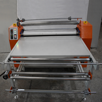 Presse à chaud grand format 1,2 m à rouleaux, équipement anti-dérivation rouleau à rouleau avec enroulement automatique pour l'impression textile