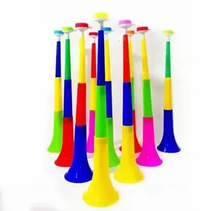 Vente en gros bon marché de klaxon en plastique coloré Vuvuzelas klaxon de football Vuvuzela klaxon de stade pour la fourniture