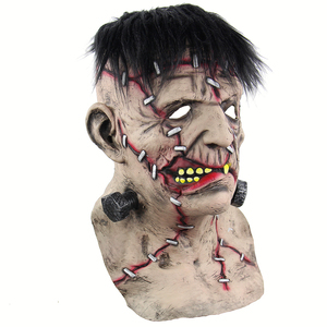 Máscara de Látex para Cosplay, Disfraz de Halloween, Navidad, Divertido, de Zombie, Frankenstein, <span class=keywords><strong>Diablo</strong></span>, Demonio, Krampus, Sangriento - Product Image 2