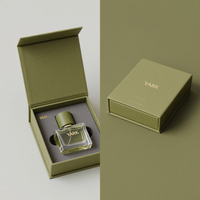 Boîte-cadeau en carton coulissante de luxe avec impression personnalisée, plusieurs flacons en verre, flacon de parfum vide avec boîte