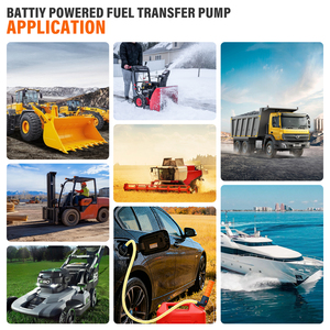 Pompe de transfert de liquide portable et pratique à piles, pompe à essence électrique facile à utiliser avec buse à arrêt automatique - Product Image 6