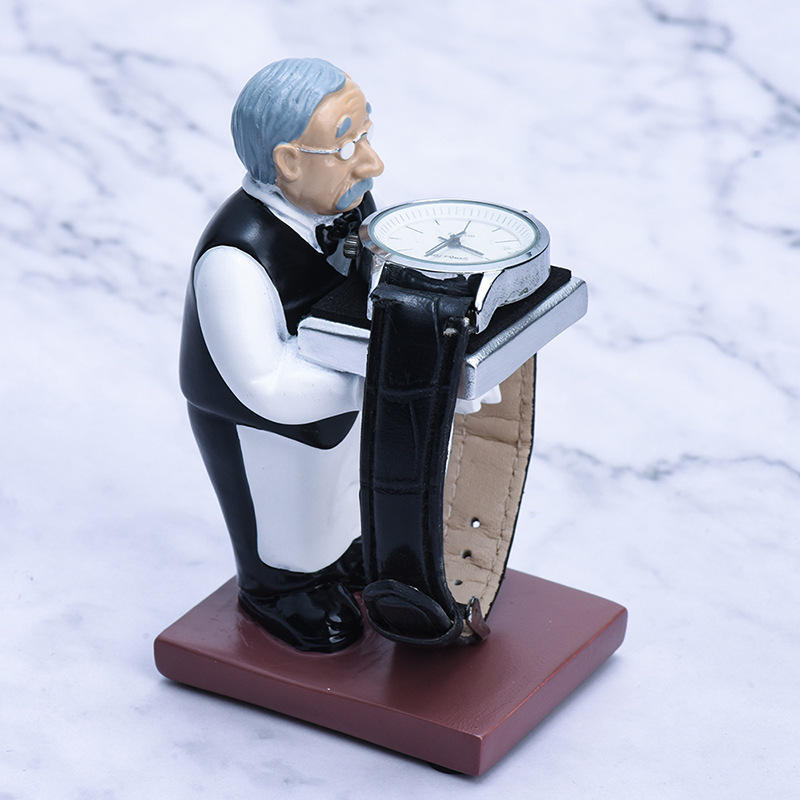 โต๊ะนาฬิกาผู้จัดการเก่าขนาดเล็ก