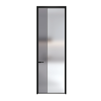 Portes en verre en alliage d'aluminium certifiées CE XAS - Design moderne, résistantes à l'eau, ouverture latérale, verre simple/tempré