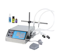 Distributeur de liquide péristaltique de 5 à 50 ml avec deux têtes de remplissage, machine de remplissage de liquide semi-automatique