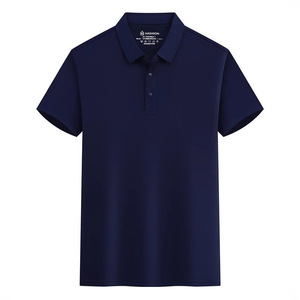 Hashion Polo Shirt Men Short Sleeve Solid Color Quick Dry Corporate Workwear Uniform M Size - Product Image 3