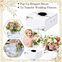 Y804 boîtes de livraison de fleurs en carton robuste de haute qualité boîte d'expédition de plantes pour les arrangements de bouquet paquet de fleuriste