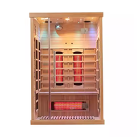 Xuzhou harga pabrik 2 orang ruang Sauna inframerah spektrum penuh dengan Panel kontrol Digital untuk relaksasi
