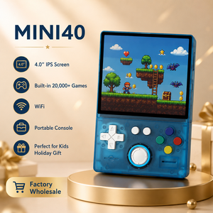 Console di Gioco Portatile MINI40 con Display HD da 4.0'', Zero Delay, 20.000+ Giochi, Batteria da 4000mAh, WiFi, Stile <span class=keywords><strong>Vintage</strong></span>, Regalo per Bambini - Product Image 1
