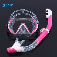 Ensemble de plongée mini pour piscine JYF, style tendance, avec masque de plongée à lentille unique et tuba sec