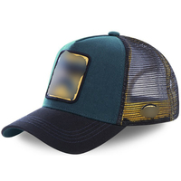 Gorras de malla unisex de 5 paneles estilo hip hop, gorras deportivas tipo trucker, venta al por mayor, gorras de alta calidad con logotipo personalizado bordado.