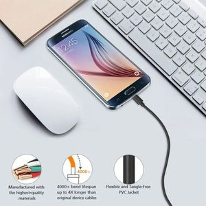 สายชาร์จไมโคร USB ชาร์จโทรศัพท์มือถือสำหรับ S4 S6 S7สายข้อมูล Android - Product Image 5