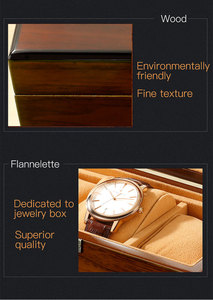 Boîte à <span class=keywords><strong>montres</strong></span> en bois M&Q avec logo personnalisé, Uhrenbeweger, boîte cadeau pour <span class=keywords><strong>6</strong></span> <span class=keywords><strong>montres</strong></span>, boîte à bijoux avec coussin en velours M1002 - Product Image 6