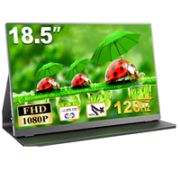 Moniteur portable 18,5 pouces 120 Hz 100 % sRGB IPS avec HDR, Type C, haut-parleur intégré pour jeux, voyages, Steam Deck, ordinateur portable, Switch, PS4/PS5