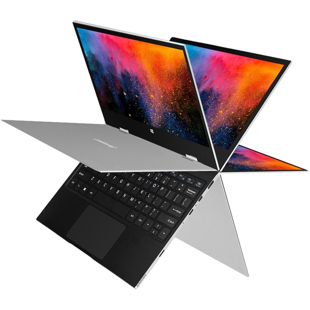 11.6 Inch Laptop Touch Screen 360 Degree Rotating Intel Celeron 8GB DDR4 258GB SSD Laptop Type-C Notebook