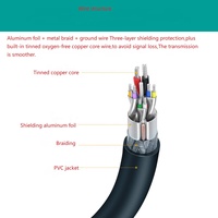 Cable de extensión usb 3,0, alta calidad, color negro, 5m, con IC RTS5411