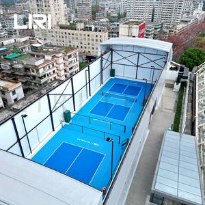 Structure de toit en acier pour extérieur avec couverture en tissu <span class=keywords><strong>PVC</strong></span>, tente de construction temporaire pour terrain de padel et de pickleball - Product Image 1