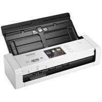 Scanner portable Brother ADS-1700W A4 sans fil pour notarisation, cartes, documents longs A4, recto-verso, réseau, mobile, portable