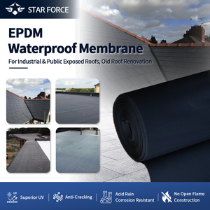Membrane d'étanchéité en caoutchouc EPDM 1,5 mm 60 mil résistante aux UV pour la rénovation des toitures plates, durée de vie de 50 ans - Product Image 6