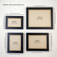 Decoración de Mesa de Madera con Grabado en Relieve, Impresión UV Ecológica, Personalizada, Minimalista, Creativa, en Negro y Dorado